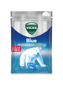 Vicks kurkkupastilli 72g blue sokeriton