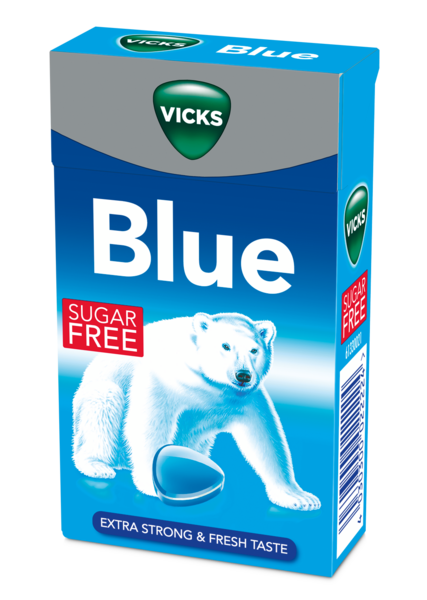 Vicks blue kurkkupastilli 40g sokeriton