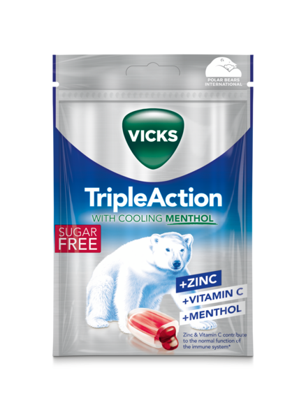 Vicks 72g Triple Action Z C sokeriton