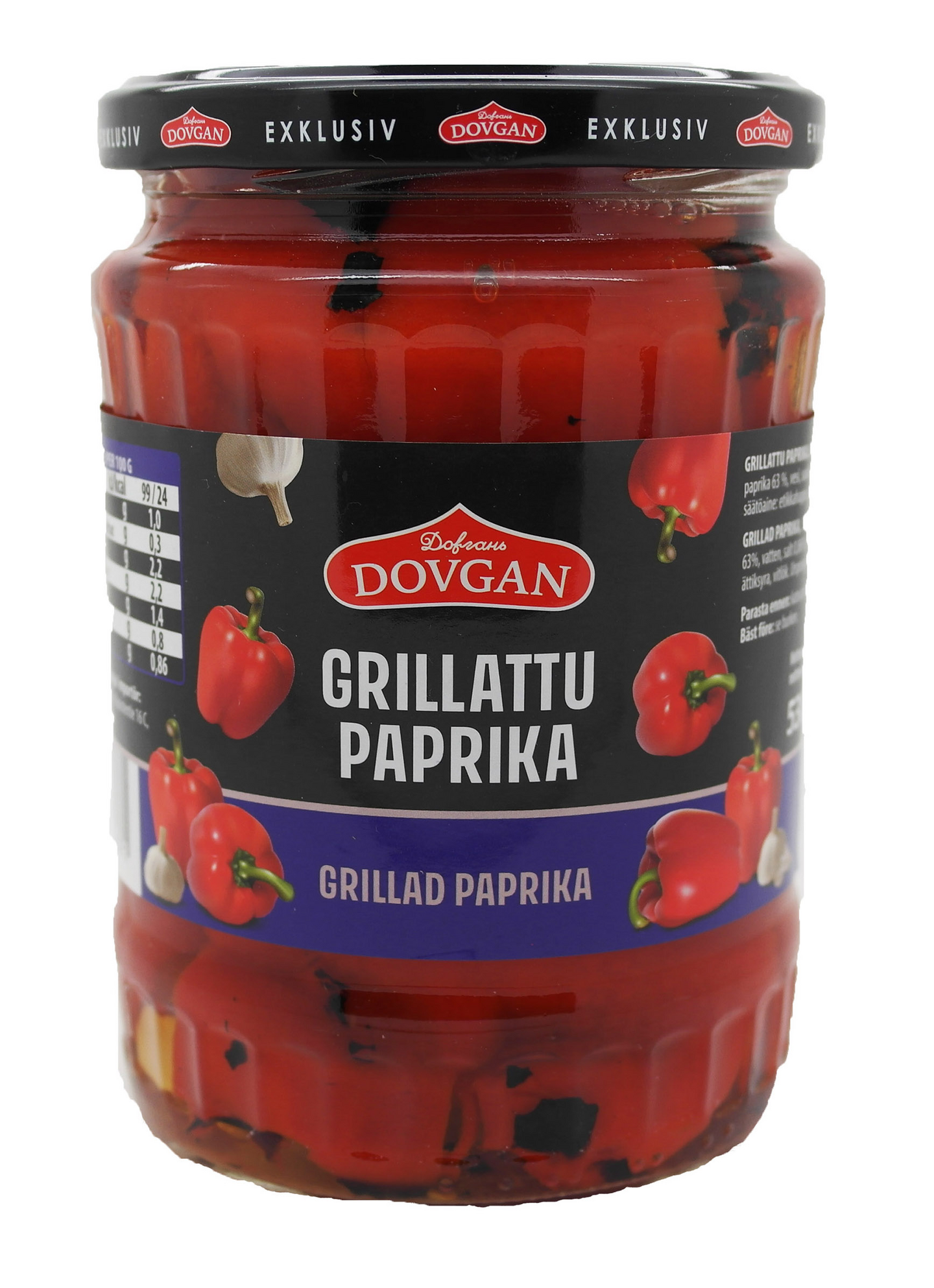 Dovgan Grillattu paprika 530/450g