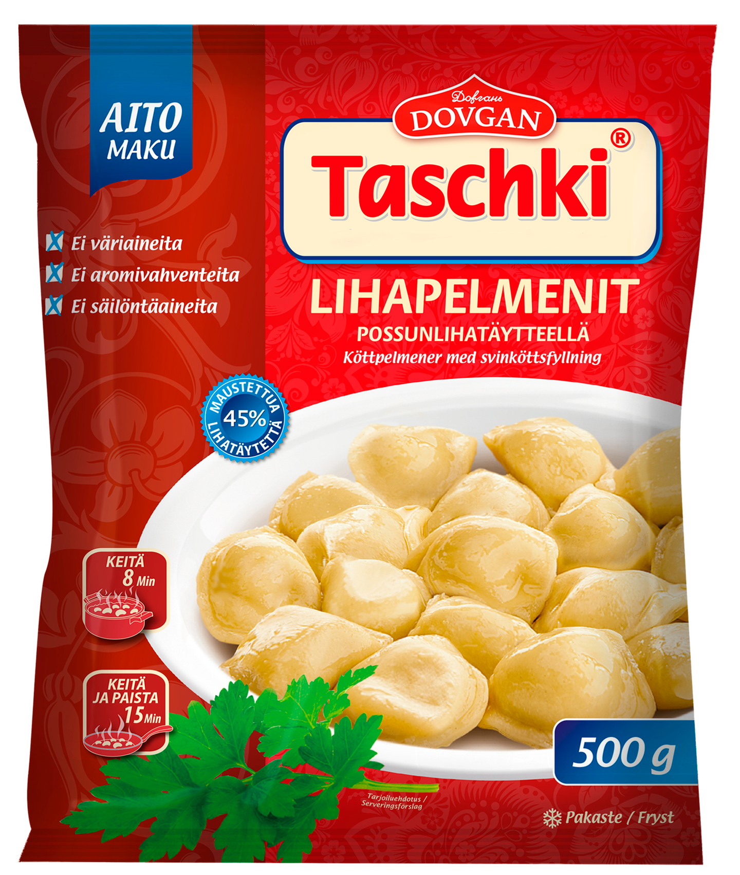 Taschki pelmeni 500g possu | K-Ruoka Verkkokauppa