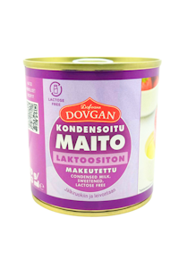 Dovgan Laktoositon Kondensoitu maito, makeutettu 370 g / 283 ml