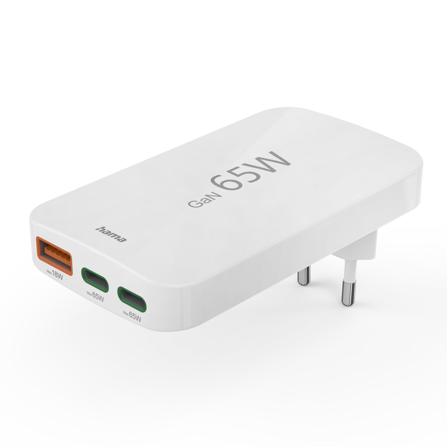 Hama Flat 65 W 2 x USB-C + 1 x USB-A -laturi