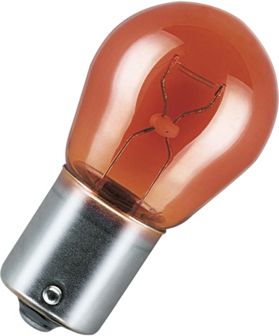 Osram vilkkuvalolamppu PY21W oranssi 2kpl