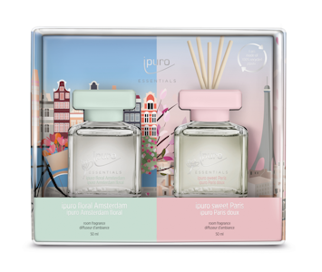 ipuro huonetuoksu 2x50ml Sweet Paris+Floral Amsterdam