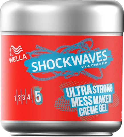 Wella Shockwaves 150ml Ultra Strong Mess Constructor Creme geeli
