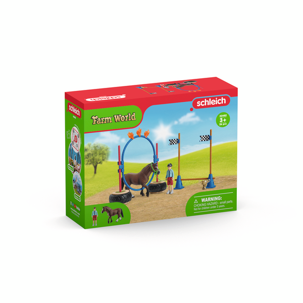 Schleich Pony agility kisat