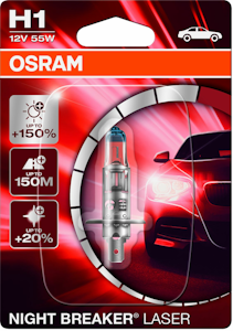 Osram Original polttimo H1 Night Breaker Laser +150  1kpl