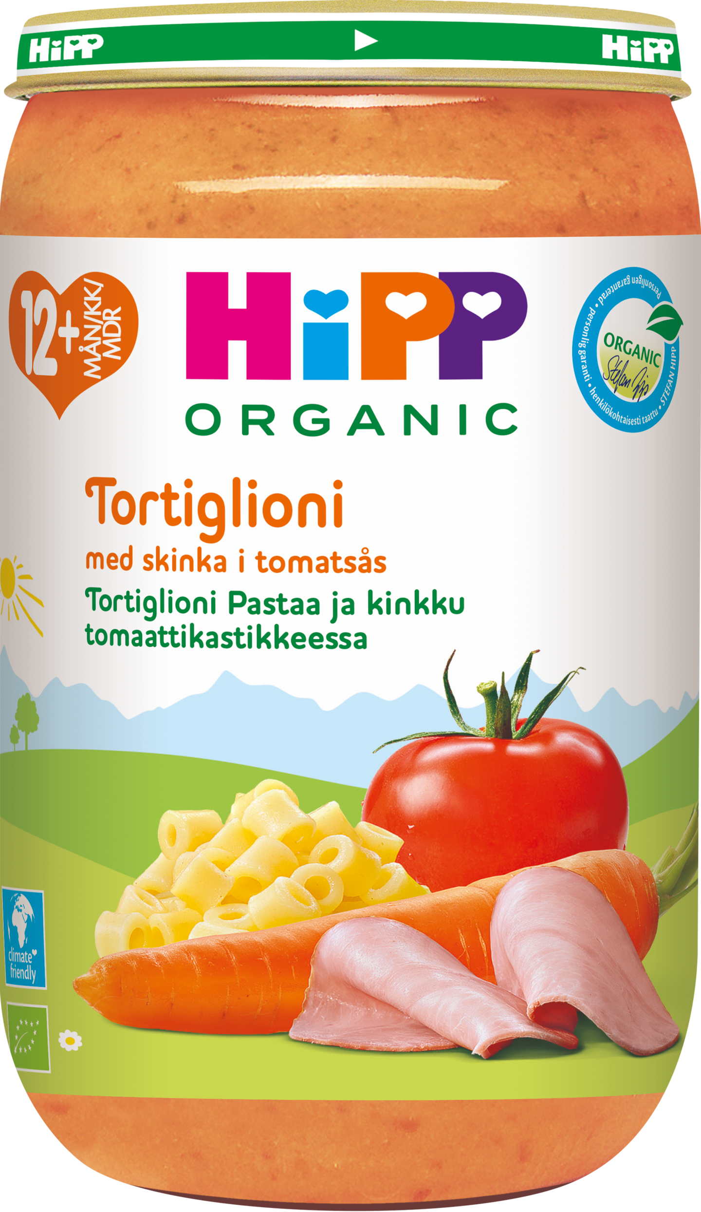 Hipp tortigloni pastaa&lihaa12kk 250g Luomu