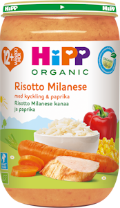 Hipp risotto milanese ja kanaa12kk250g luomu