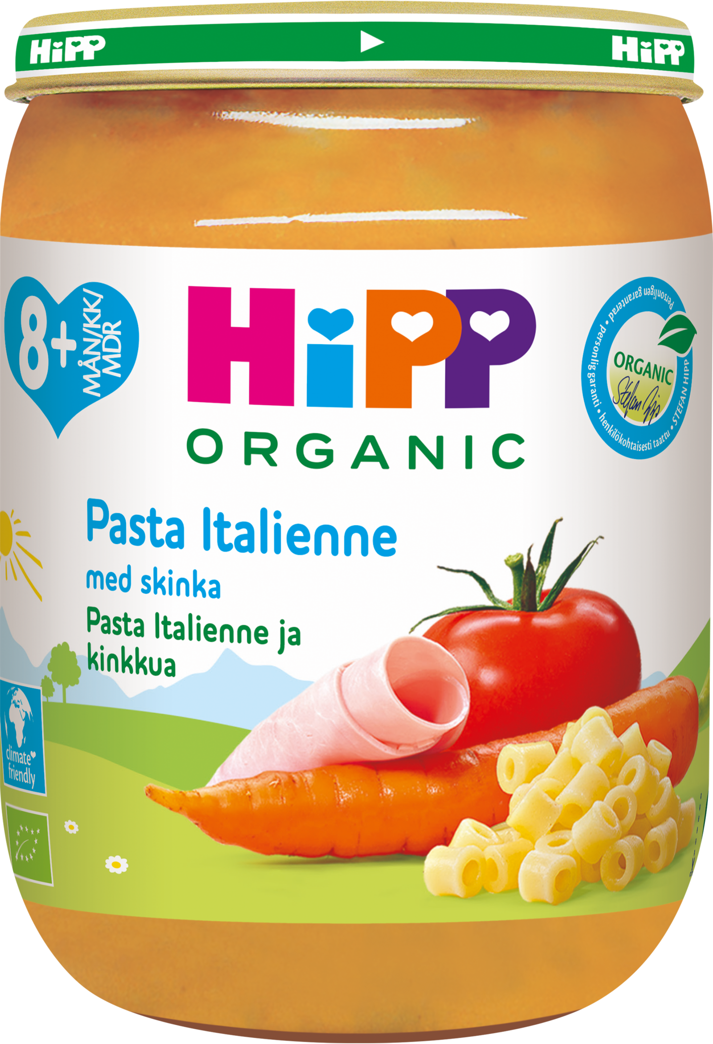 HIPP pasta Italienne & Kinkkua 8kk 190 g luomu