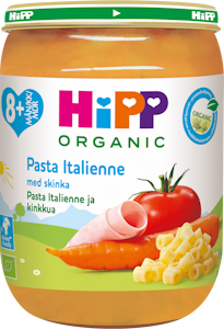 HIPP pasta Italienne & Kinkkua 8kk 190 g luomu