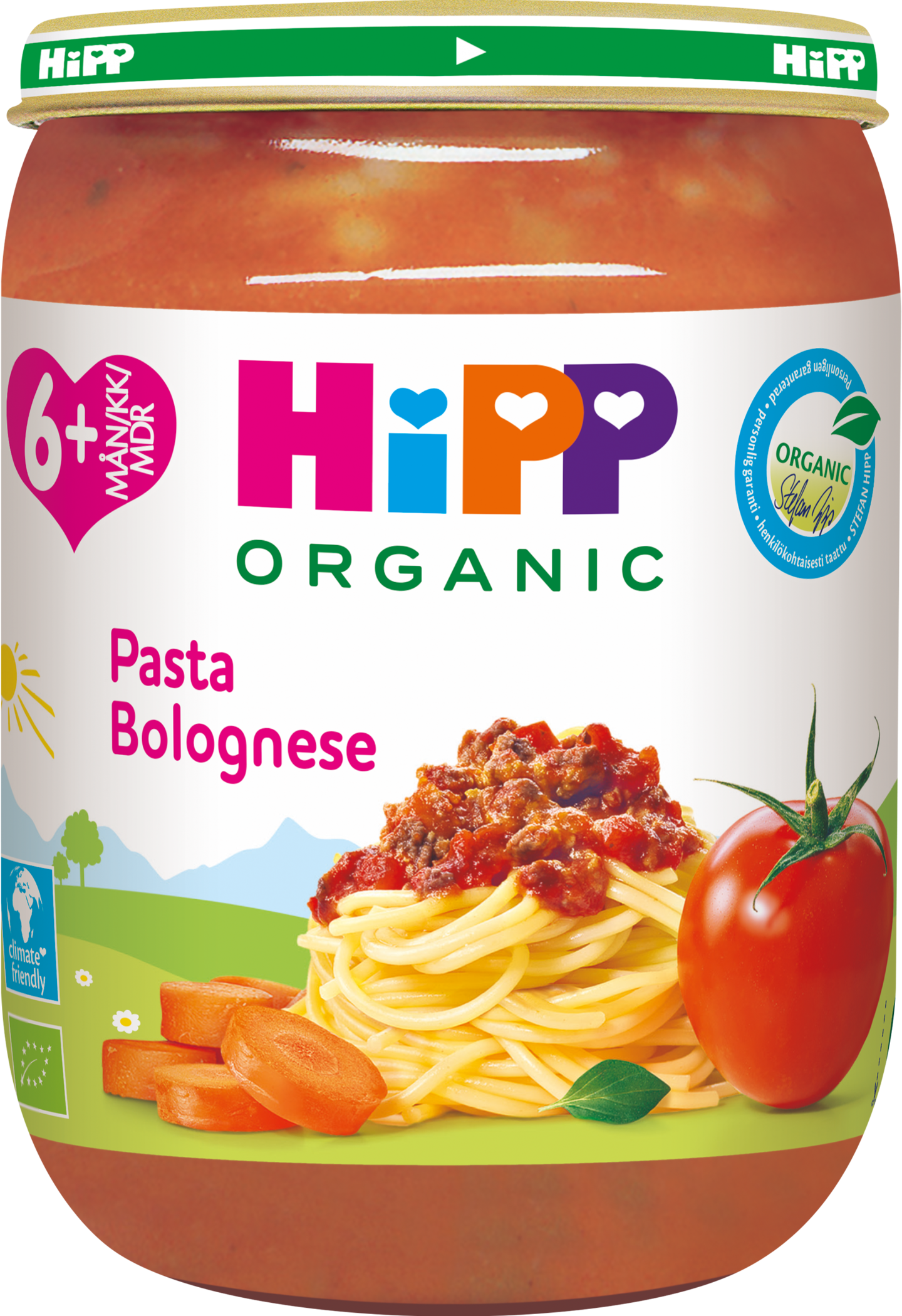 HIPP pasta bolognese 190g 6kk luomu