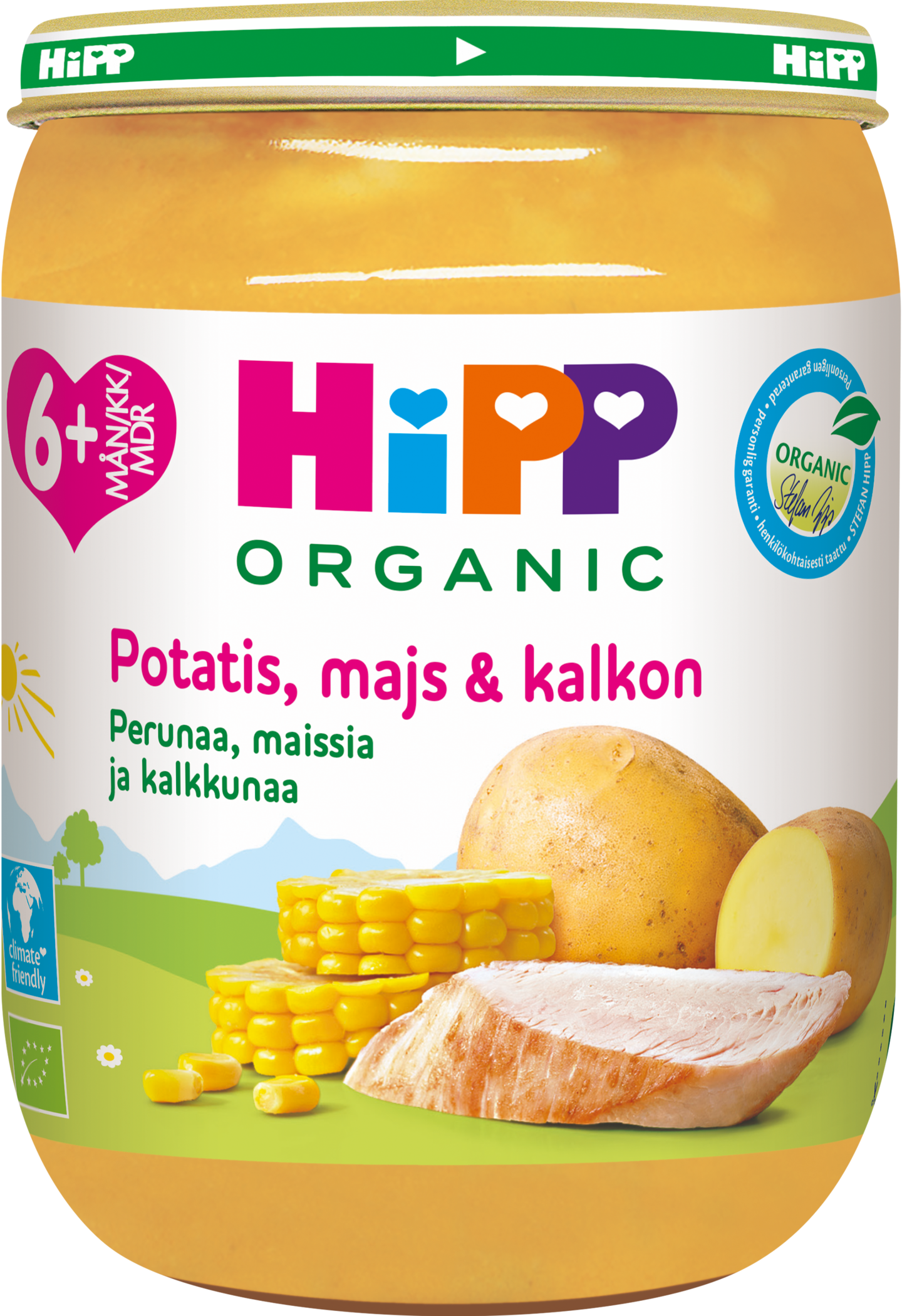 HIPP perunaa, maissia & kalkkunaa 190g 6kk luomu