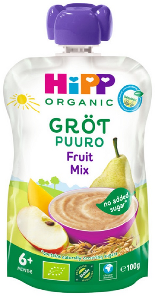 HiPP 100g Luomu Puuro Fruit Mix 6kk | K-Ruoka Verkkokauppa