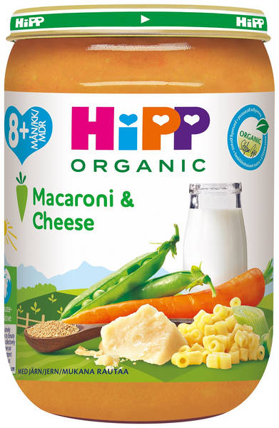 HiPP Luomu Veggie Macaroni & Cheese 220g 8kk