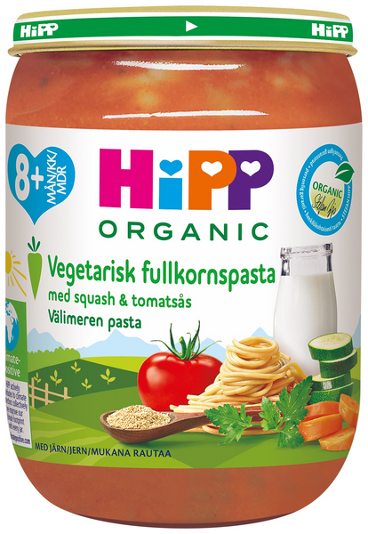 HiPP Luomu Välimeren pasta 190g 8kk — HoReCa-tukku Kespro