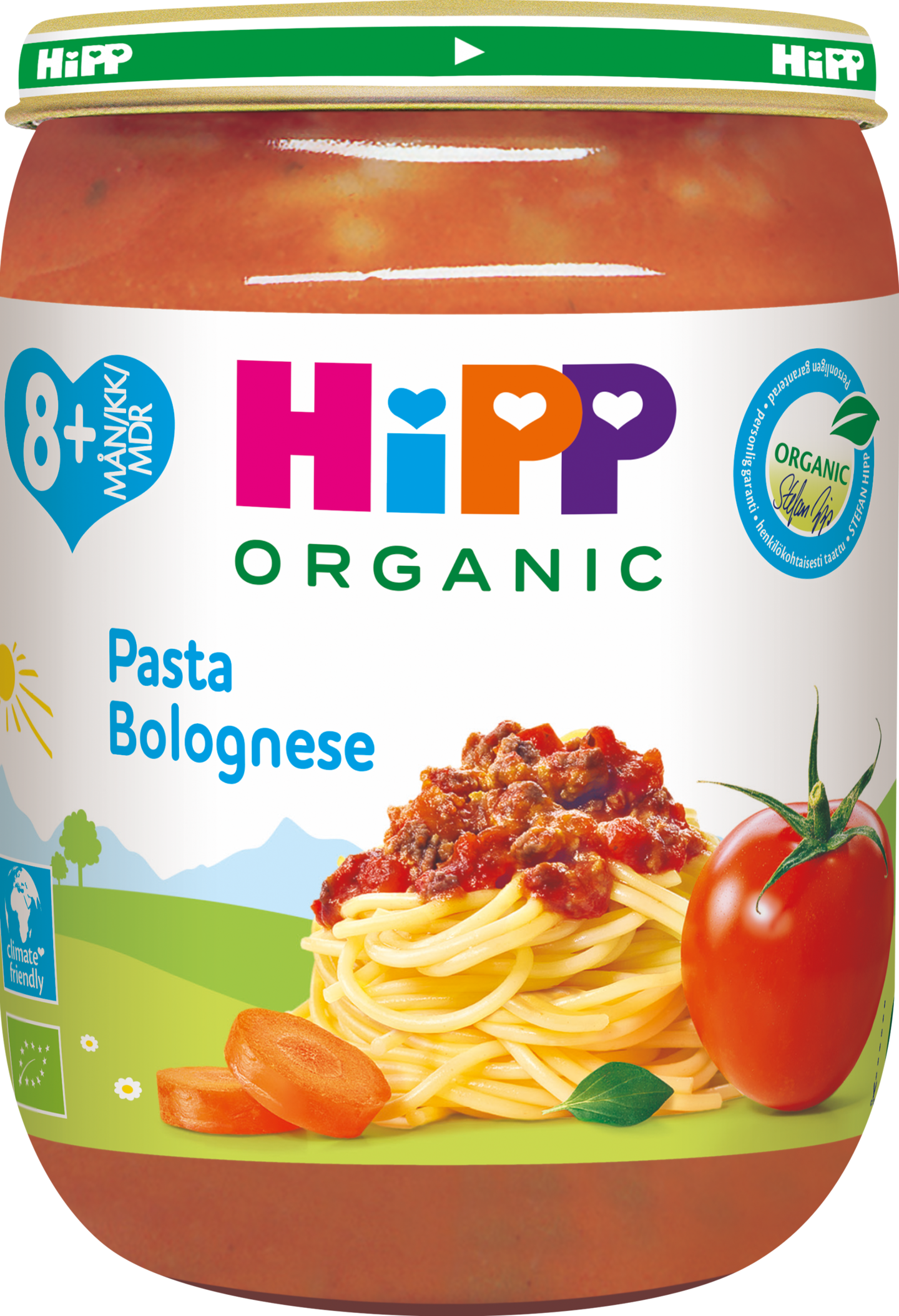 HIPP pasta bolognese 190g 8kk luomu