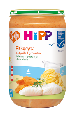 HiPP Kalapata pastaa ja vihanneksia 250g 12kk