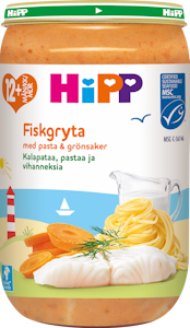 HiPP Kalapata pastaa ja vihanneksia 250g 12kk