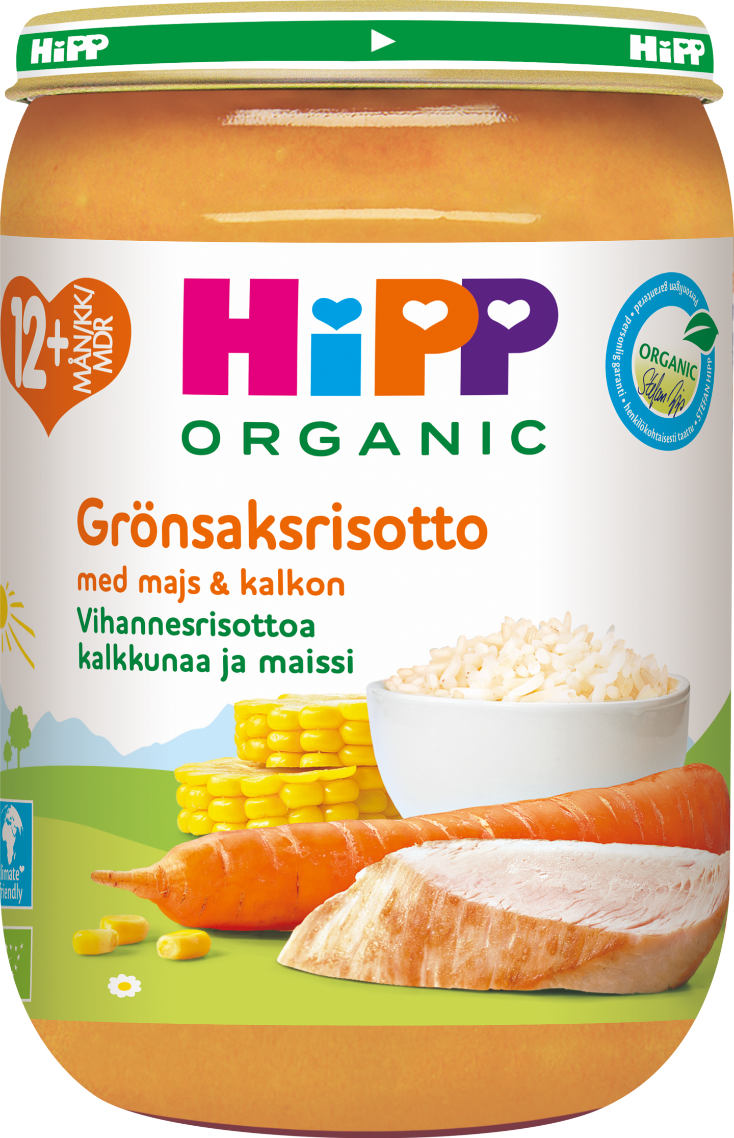 HiPP Luomu vihannesrisotto & kalkkunaa 220g 12kk