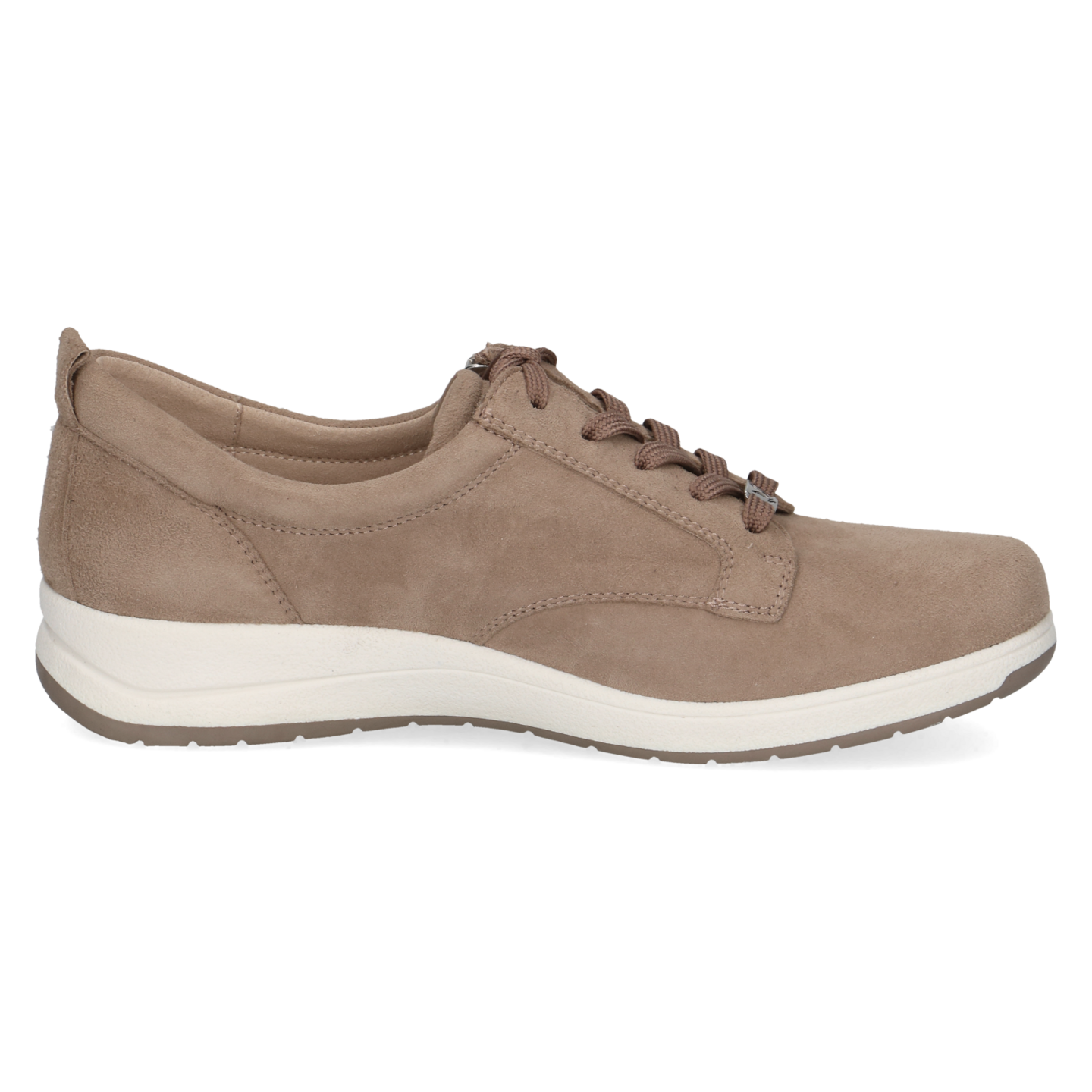 Taupe suede