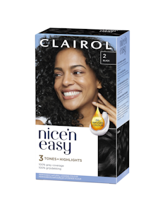 Clairol Nice'n Easy Kestoväri 2 Black 2x60ml + 57ml