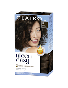 Clairol Nice'n Easy Kestoväri 3 Dark Brown 2x60ml + 57ml