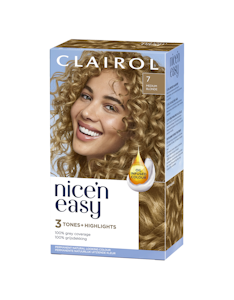 Clairol Nice'n Easy Kestoväri 7 Medium Blonde 2x60ml + 57ml