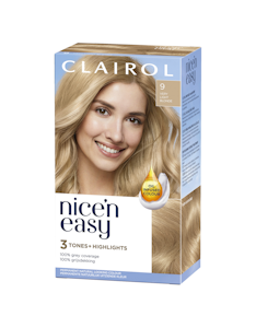 Clairol Nice'n Easy Kestoväri 9 Very Light Blonde 2x60ml + 57ml