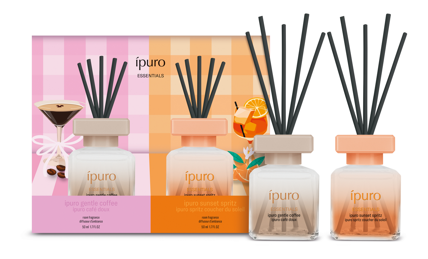 ipuro Essentials coffee & spritz lahjapakkaus 2x50ml