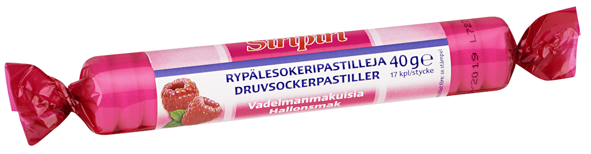 Siripiri vadelma rypälesok pastil 40g