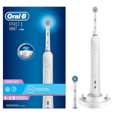 Oral-B Pro 1 800 Sensi Ultrathin sähköhammasharja valkoinen