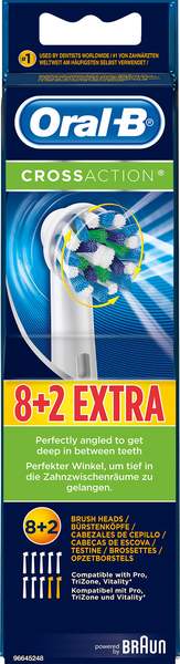 Oral-B CrossAction 8 + 2 vaihtoharja