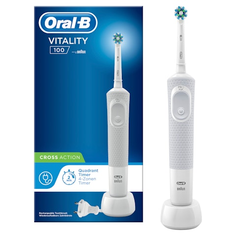 Oral-B Vitality 100 CrossAction sähköhammasharja valkoinen