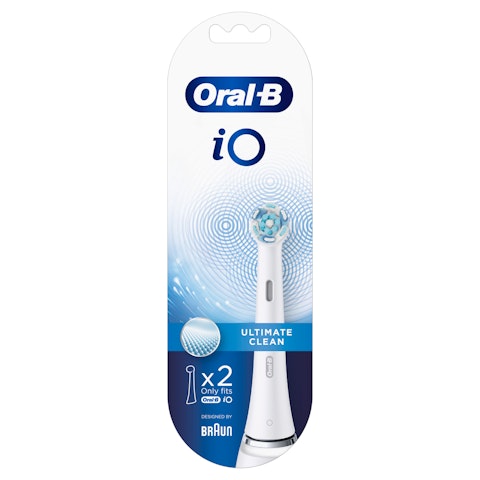 Oral-B iO Ultimate Clean vaihtoharja 2 kpl valkoinen