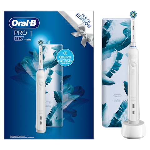 Oral-B Pro 1 750 CrossAction sähköhammasharja valkoinen