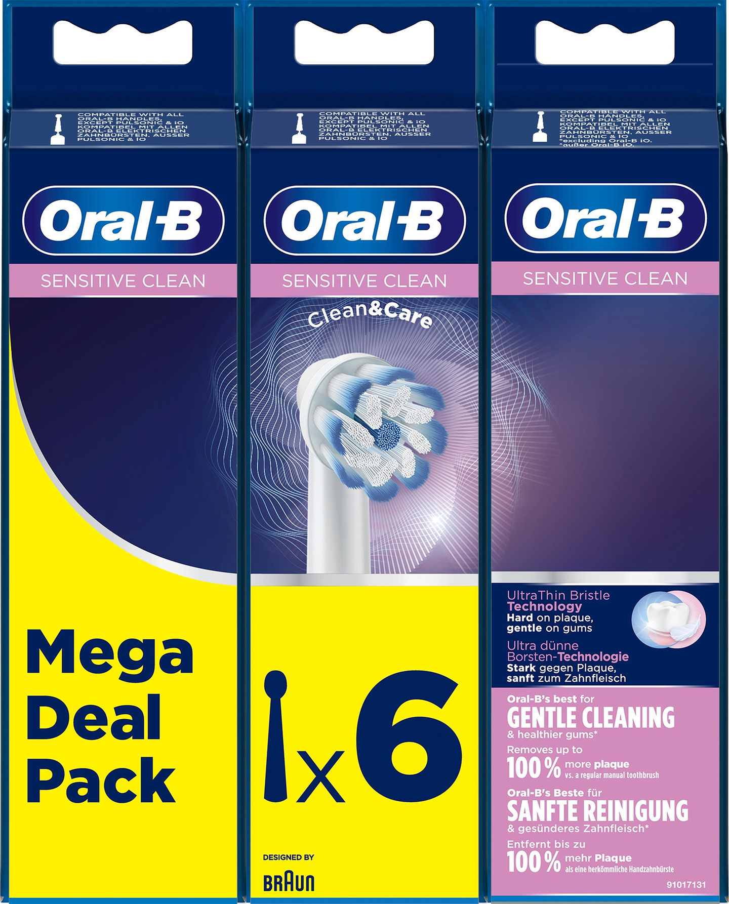 Oral-B Sensitive Clean -vaihtoharja, 6 kpl