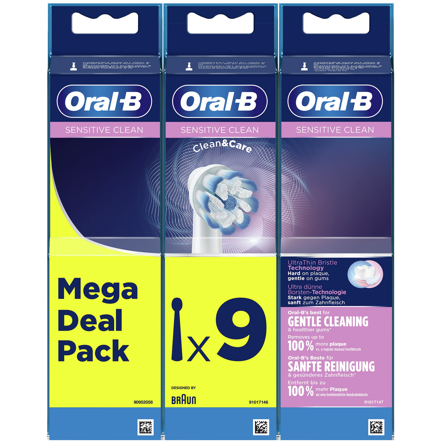 Oral-B Sensitive Clean & Care -vaihtoharja, 9 kpl