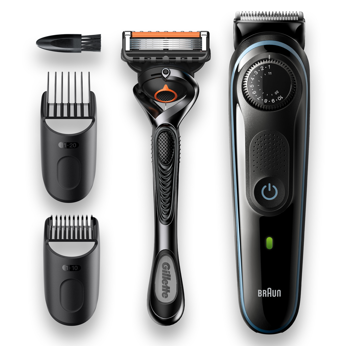 Braun BT5340 -parta- ja hiustrimmeri + Gilette höylä