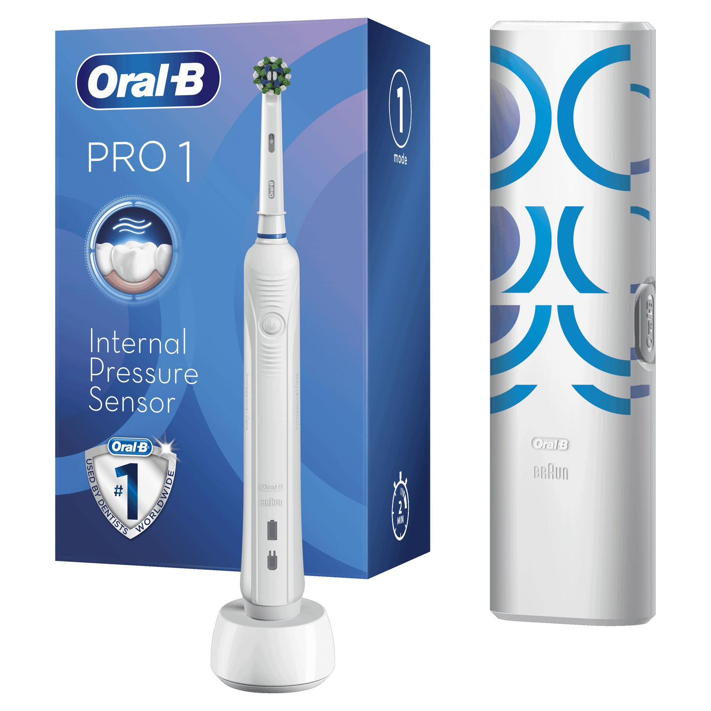Oral-B Pro 1 750 -sähköhammasharja, valkoinen
