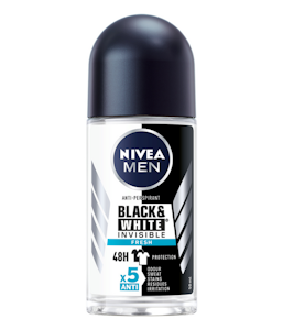 Nivea Men Deo Roll-on antiperspirantti 50ml Black & White Invisible Fresh