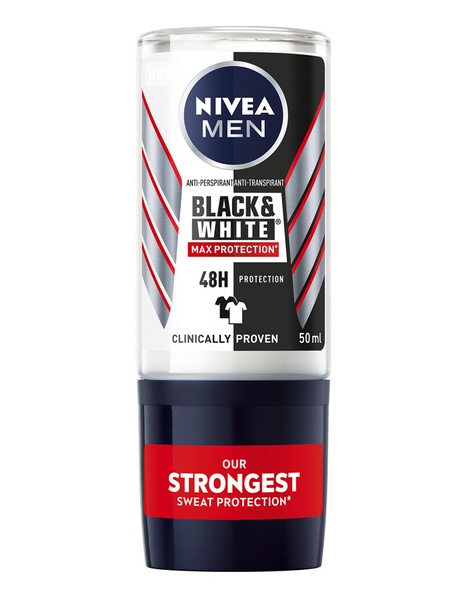 Nivea Men Deo Roll-on antiperspirantti 50ml Black & White Max Protection