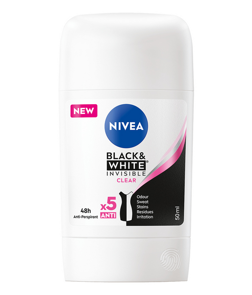 NIVEA Deo Stick 50ml Black & White Invisible Original -antiperspirantti