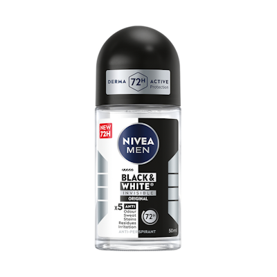 NIVEA MEN 50ml Black & White Original Deo Roll-On -antiperspirantti