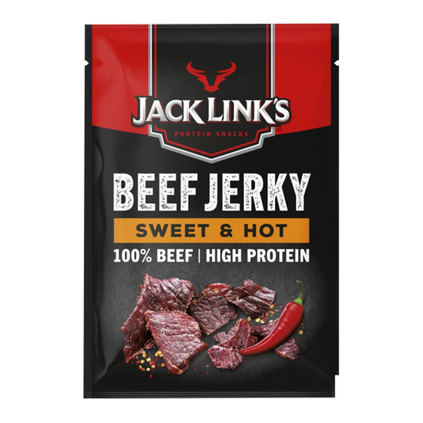 Jack Links Beef Jerky 60g Sweet Hot maustettuja ja kuivattuja naudanlihasuikaleita