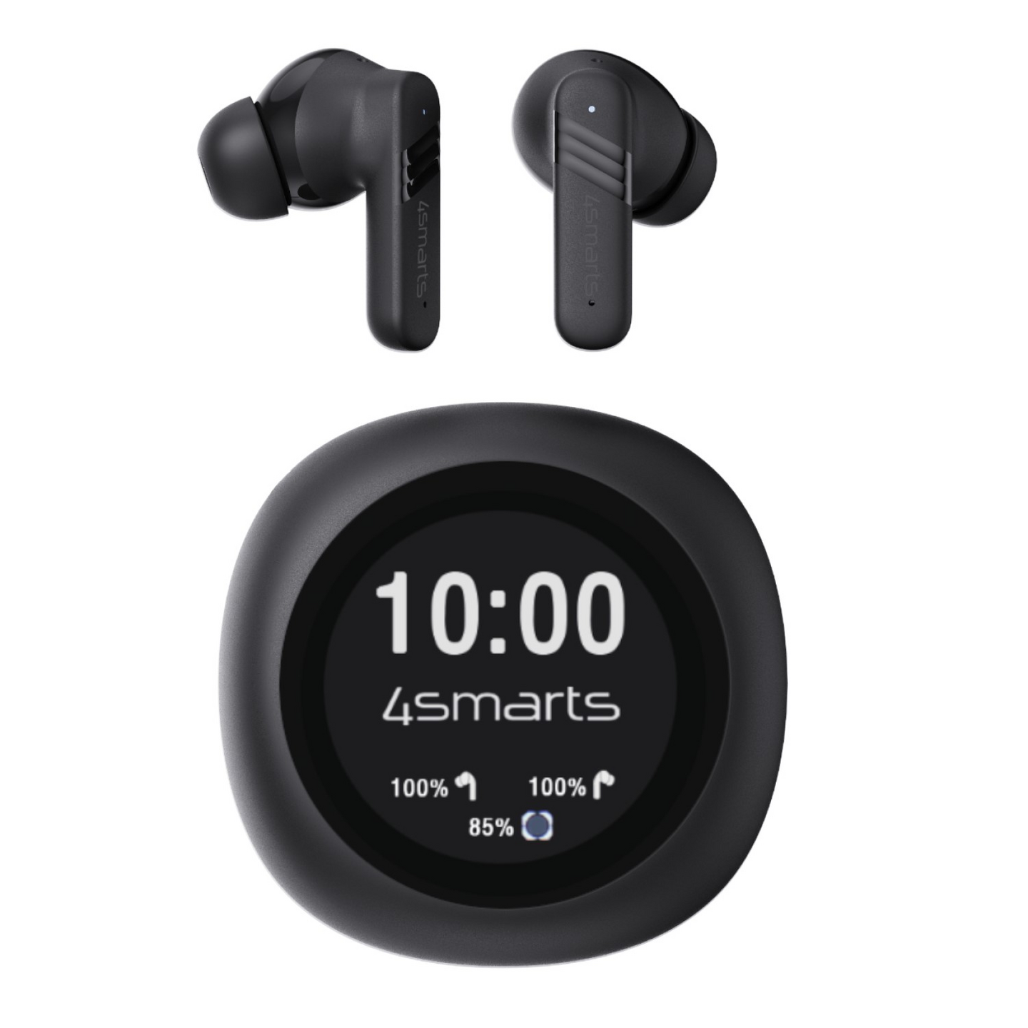 4smarts SkyBuds Screen Pro ANC -langattomat vastamelunappikuulokkeet, musta
