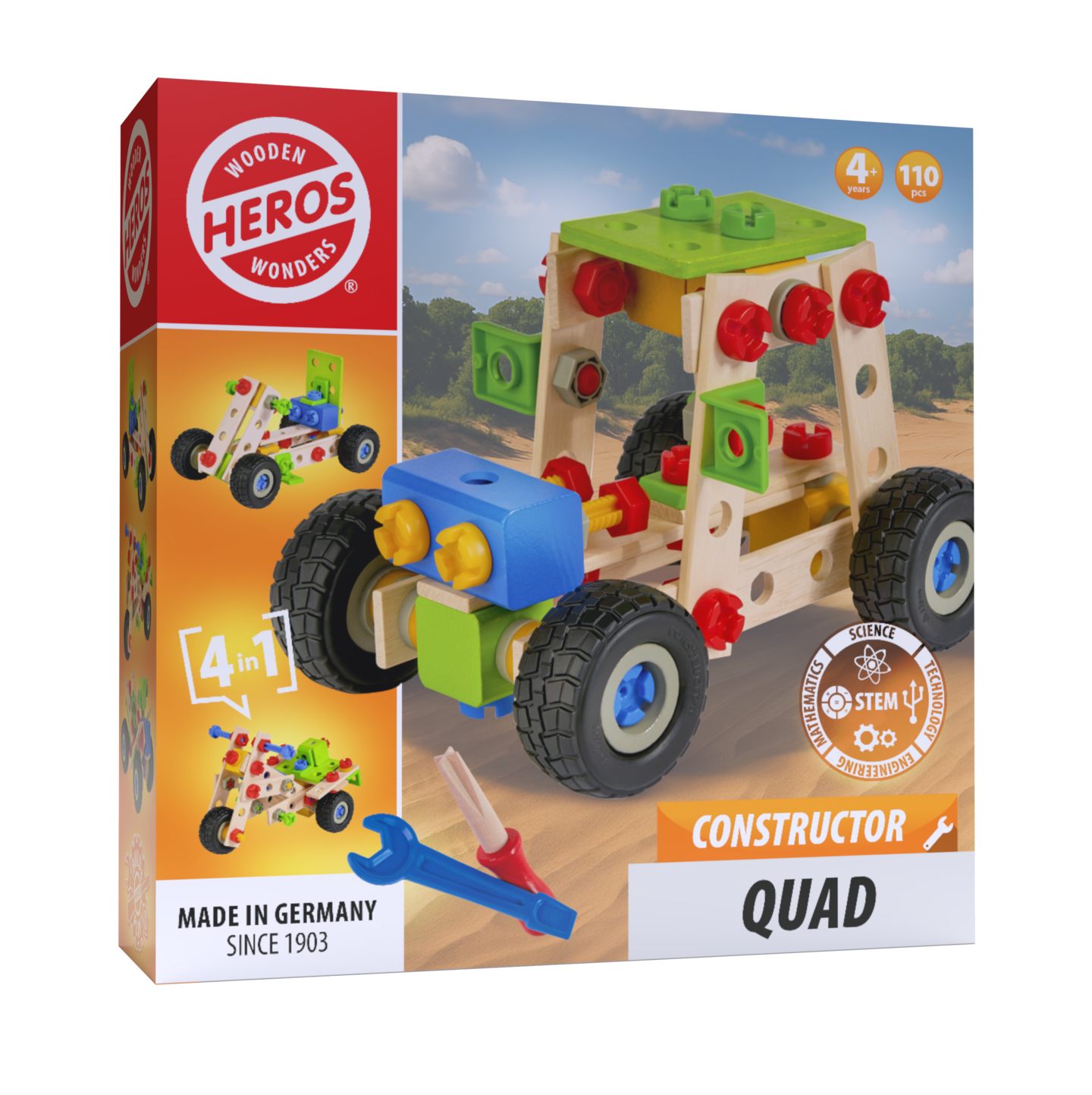 Heros Constructor Mönkijä 110 osaa lelu