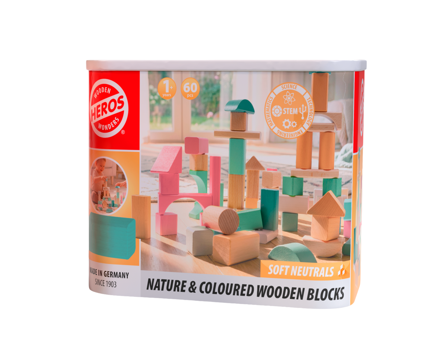 Heros Soft Neutrals Puiset palikat 60 os