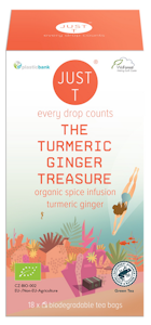 Just T 36g Turmeric Ginger Treasure luomu teesekoitus RFA